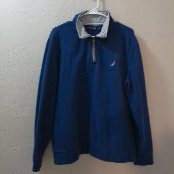 Nautica Navy Quarter Zip Pullover – Men’s Large - Picture 1 of 2